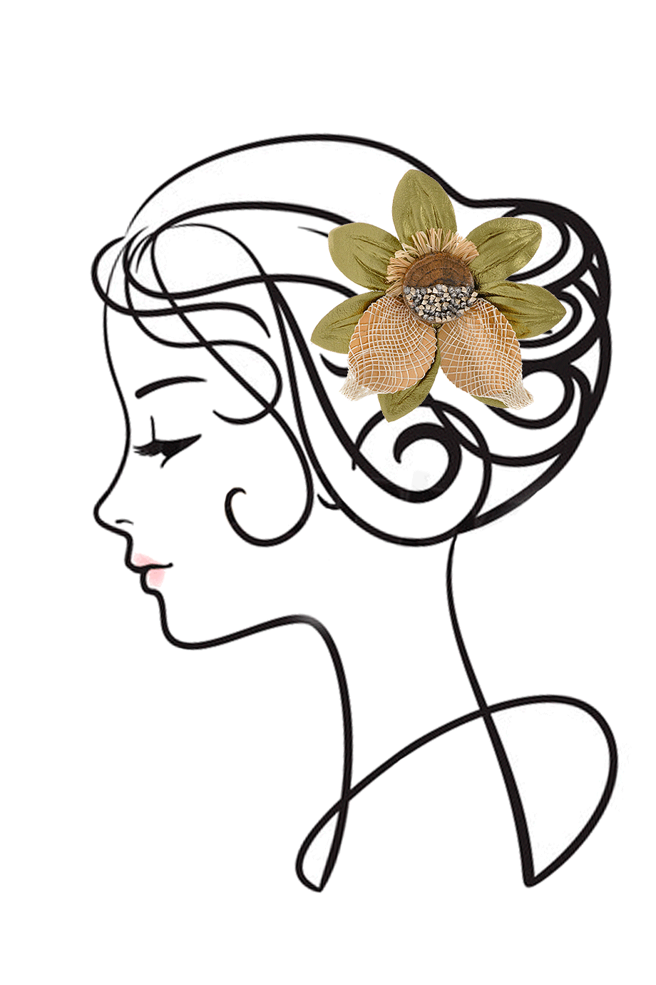 GILDED LILY Κοκαλάκι με Λουλούδι
