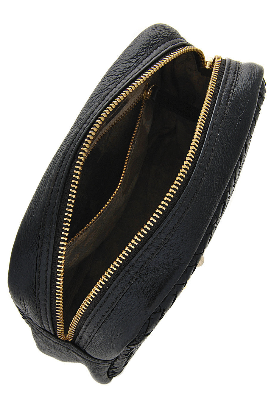 ELLIOTT LUCCA Leather Woman Clutch Bags - MILLANA Black Onyx Leather Clutch Bag