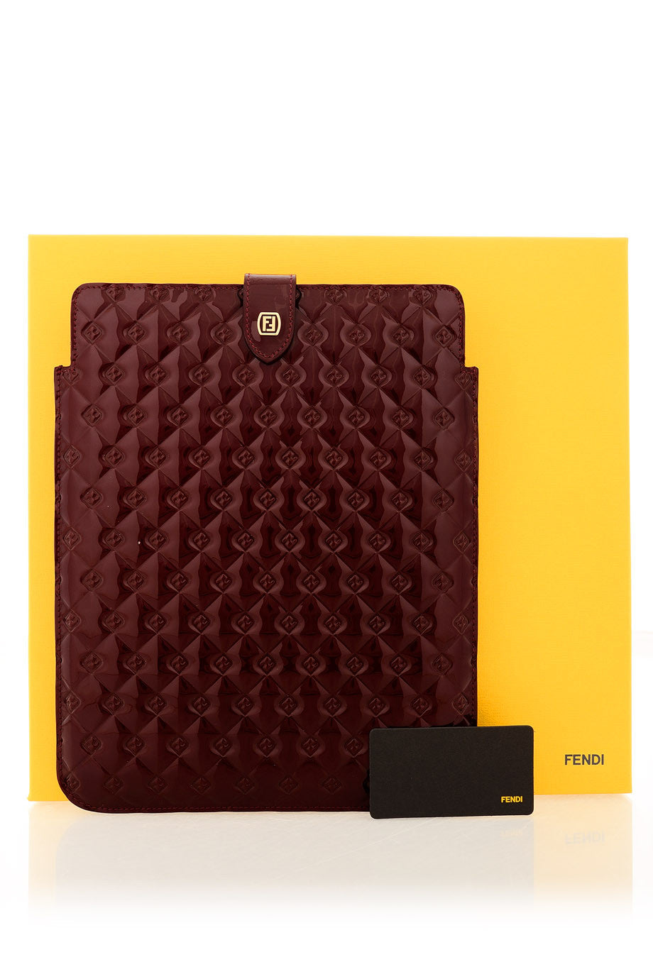 QUILTED Μπορντώ Θήκη IPad