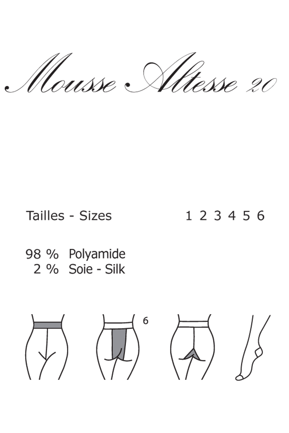 GERBE MOUSSE ALTESSE 20 Μπεζ Διαφανές Καλσόν