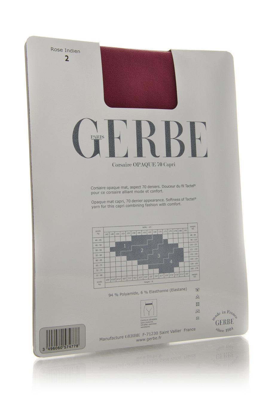 GERBE OPAQUE 70 Φούξια Κολάν