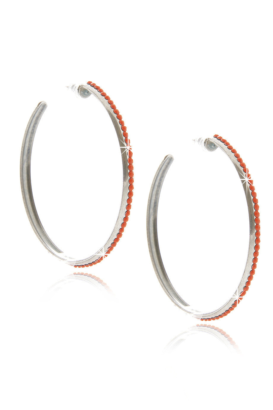Coral Ασημένιοι Κρίκοι - Lk Designs | Κοσμήματα