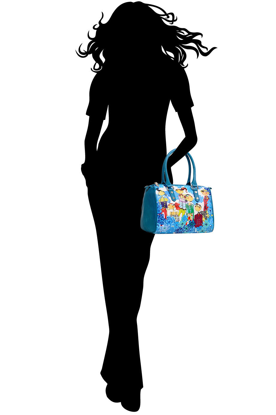 FASHION WORLD Μπλε Μπαουλέτο