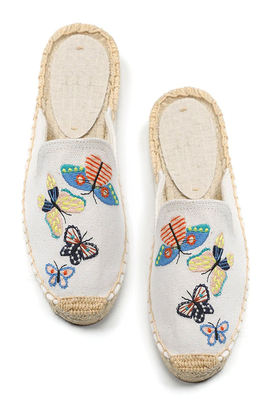 Darleen Εκρού Εσπαντρίγιες με Κέντημα  | Γυναικεία Παπούτσια - Εσπαντρίγιες