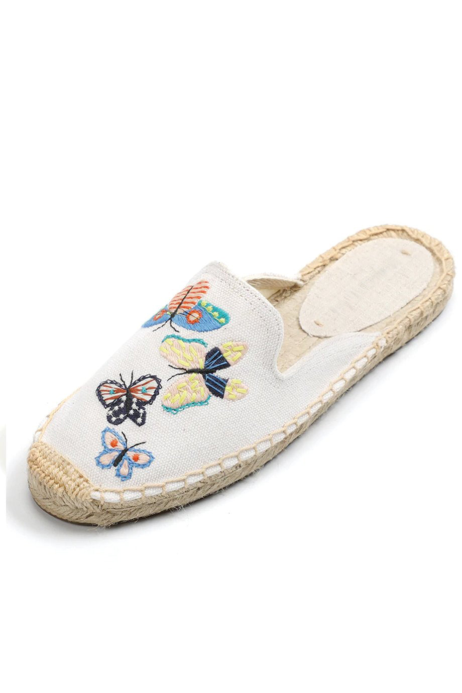 Darleen Εκρού Εσπαντρίγιες με Κέντημα  | Γυναικεία Παπούτσια - Εσπαντρίγιες