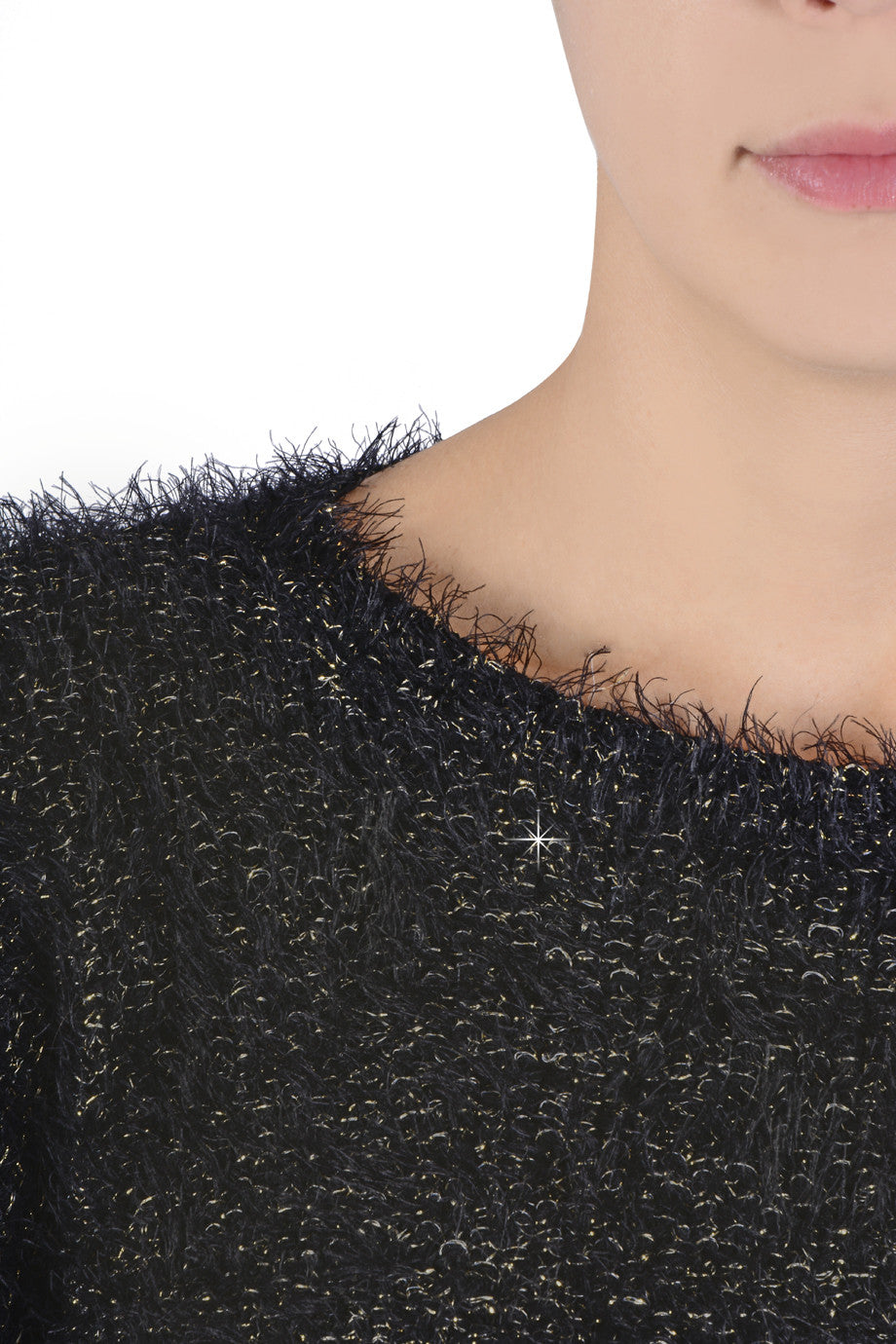 Μαύρη Χνουδωτή Μπλούζα | Γυναικεία Ρούχα